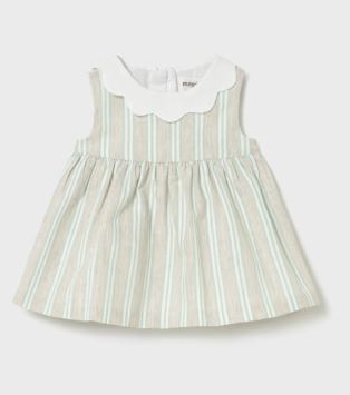 Mayoral Green Stripe Dress