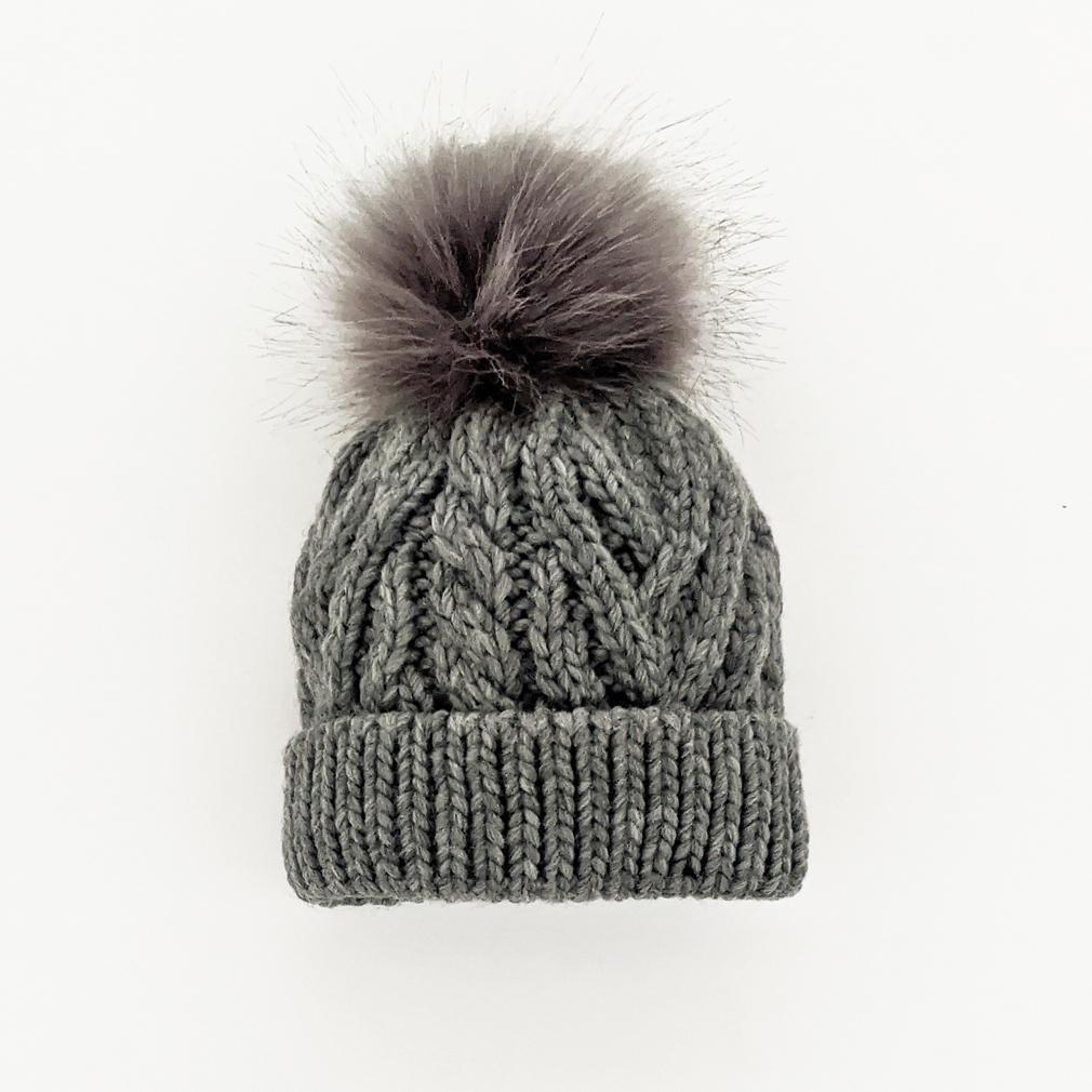 Knit Pom Beanie- Huggalugs