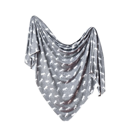 Copper Pearl Scout Knit Swaddle Blanket