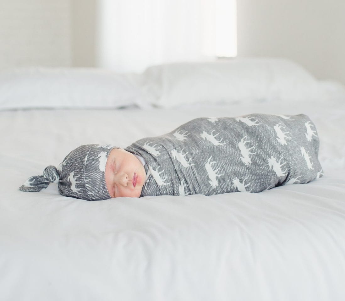 Copper Pearl Scout Knit Swaddle Blanket