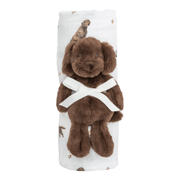 Mud Pie Dog Swaddle and Rattle