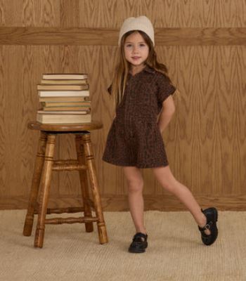 Rylee + Cru Utility Romper | Leopard