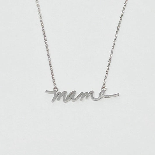 Ellison + Young Silver Mama Necklace
