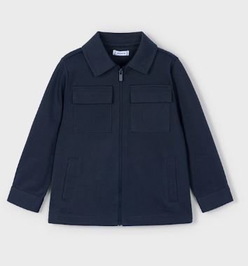 Mayoral Navy Zip Overcoat