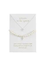 Mud Pie Welcome to the World Jewelry Set
