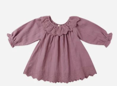 Quincy Mae Long Sleeve Isla Dress | Mulberry