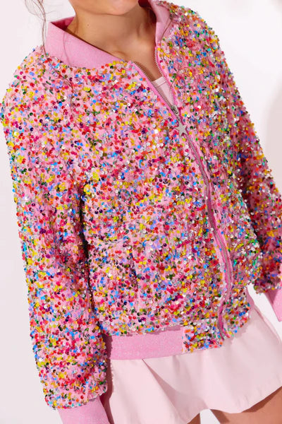Lola and the Boys Confetti Shimmer Party Bomber