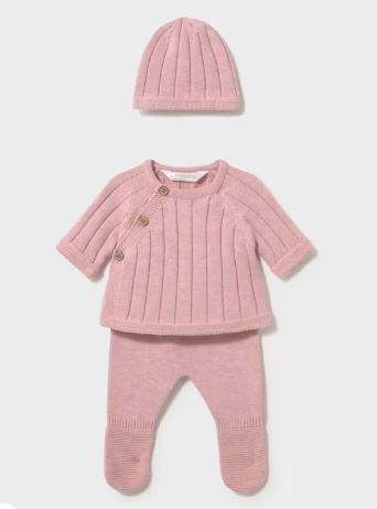 Mayoral 3 piece newborn set | Pink