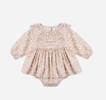 Quincy Mae Thalia Romper | Pink Blossom