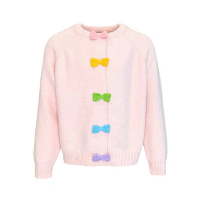 Lola and the Boys Rainbow Button Cardigan