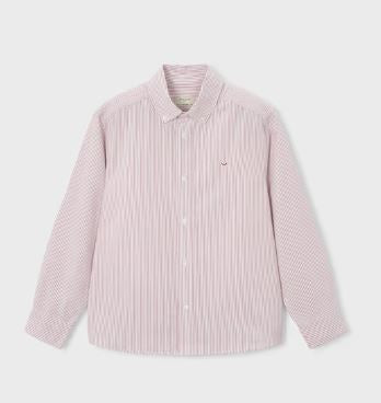 The Boston Kids Red Stripe Button Down