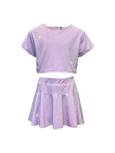 Lola and the Boys Lavender Taylor Crystal Set