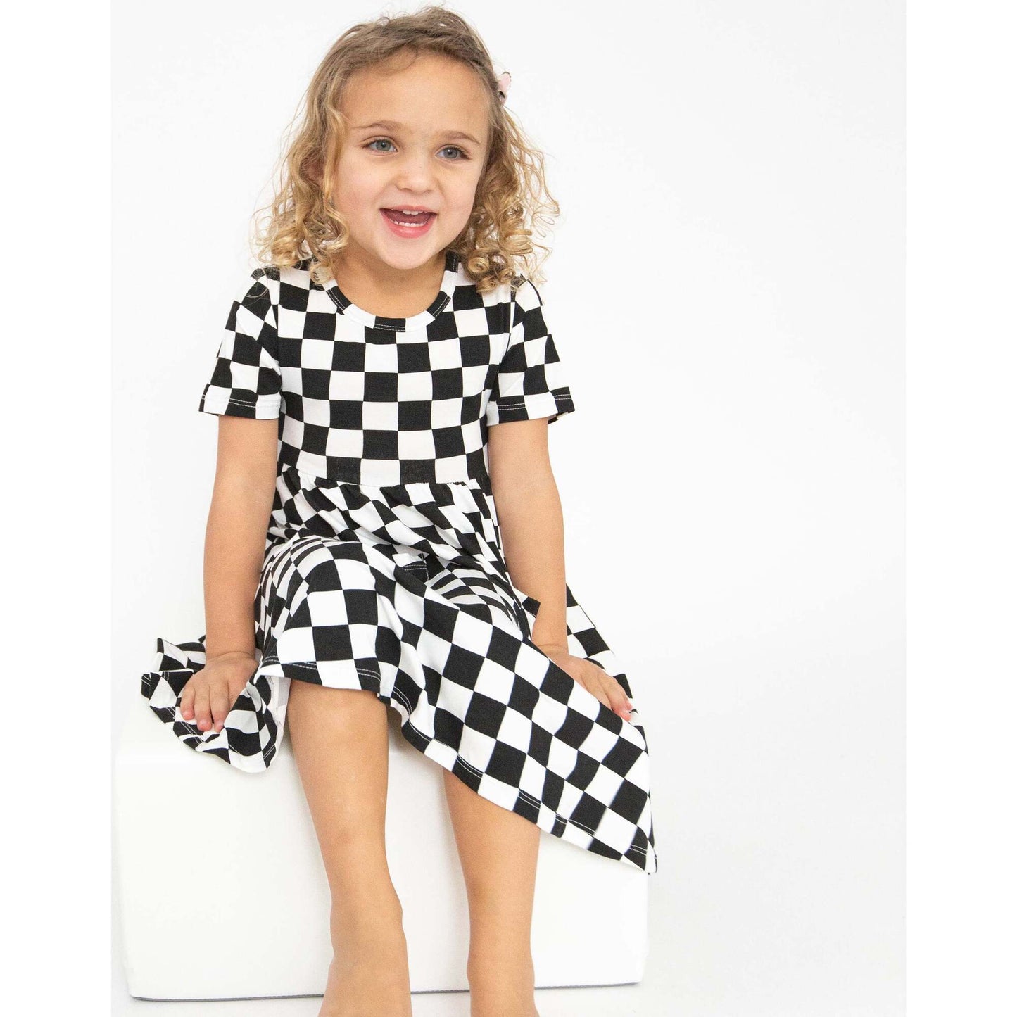 Angel Dear Checkerboard Dress