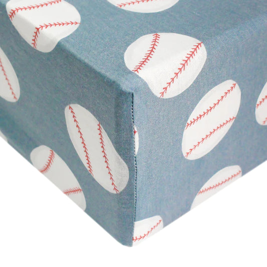 Copper Pearl Slugger Premium Knit Fitted Crib Sheet