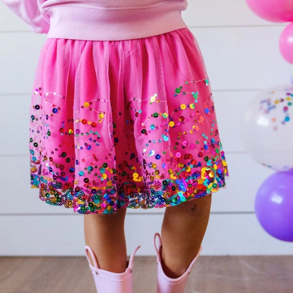 Sweet Wink Raspberry Confetti Tutu