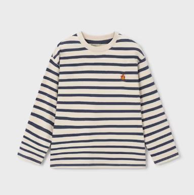 The Boston Kids Blue/Cream Stripe Shirt