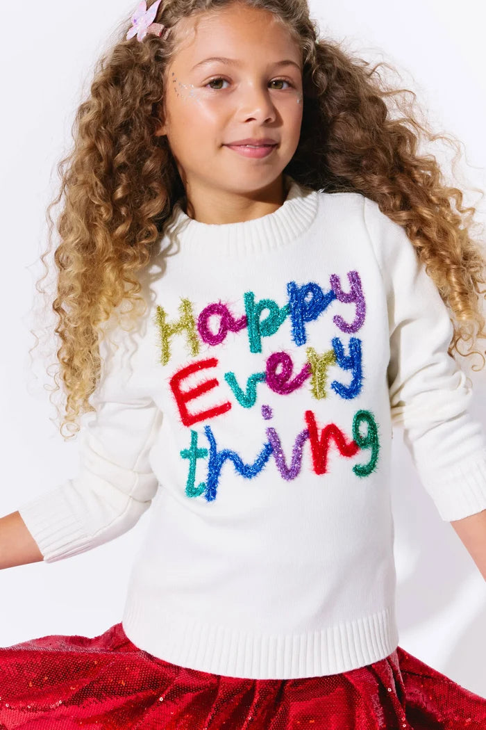 Lola & The Boys Happy Everything Sweaters