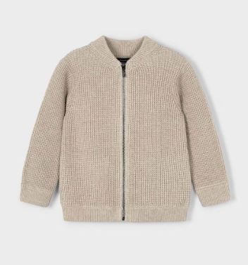 Mayoral Tan Zip Sweater