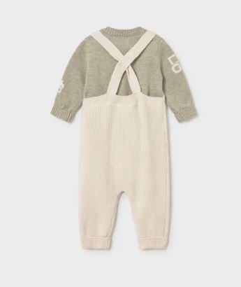 Mayoral Boy Overall with Sweater Tractor Set