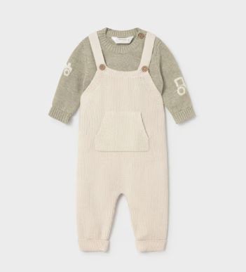Mayoral Boy Overall with Sweater Tractor Set