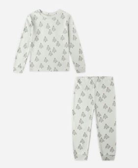 Rylee + Cru Organic Long Sleeve Pajama Set | Trees