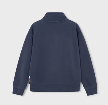 The Boston Kids Indigo Button Sweatshirt