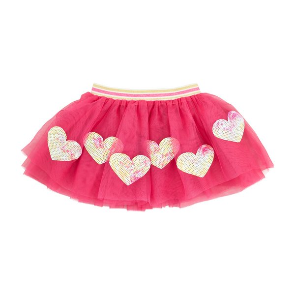 Mud Pie Hot Pink Hearts Tutu