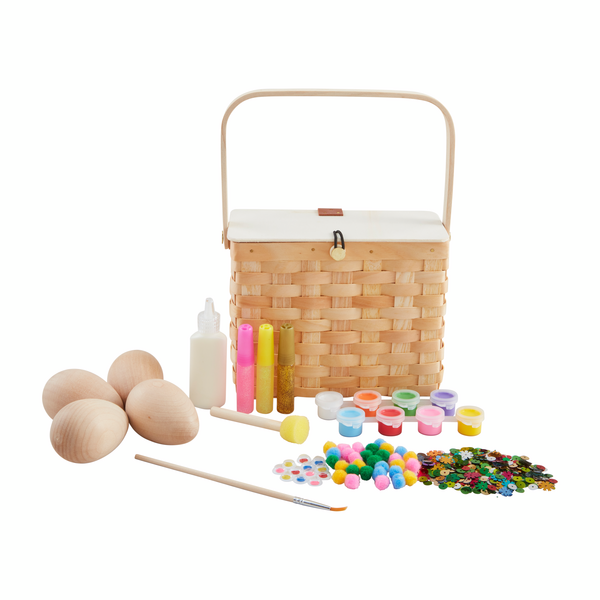 Mud Pie Wood Egg Decorating Kit