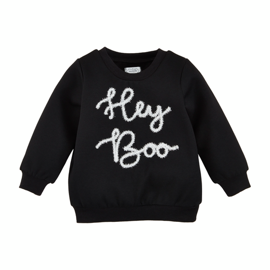 Mud Pie Hey Boo Toddler Sweatshirt