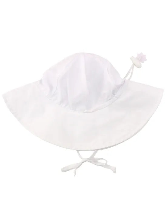 RuffleButts White Sun Protective Hat