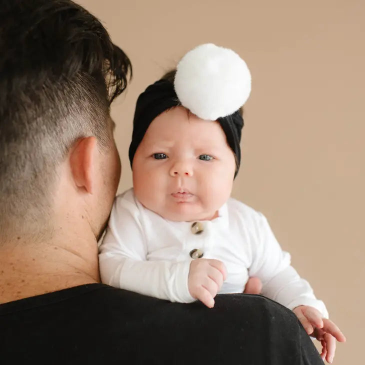 Baby Bling Pom Headwraps