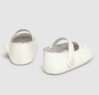 Mayoral White Mary Jane Shoes