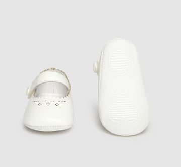 Mayoral White Mary Jane Shoes