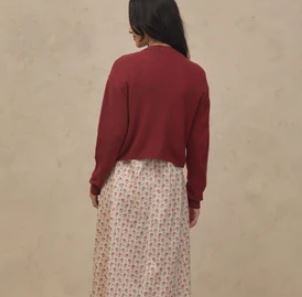 Noralee Women's Bow Cardigan | Ruby